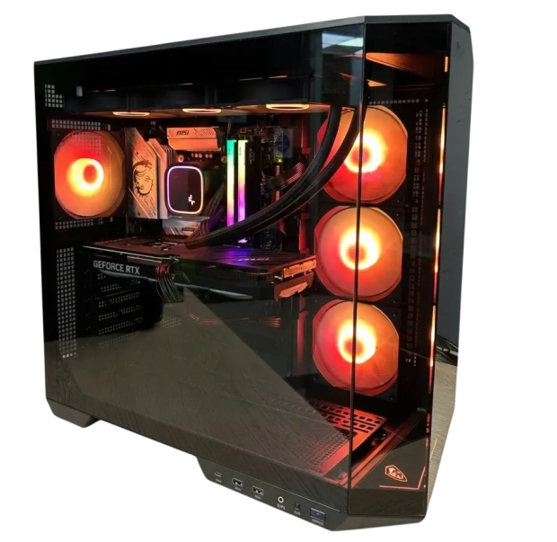 Игровой компьютер 989834 (Ryzen 9 9950X 4,3 ГГц/AMD B850/32 ГБ DDR5 6 ГГц/2048 ГБ SSD/RTX 5090 32 ГБ/Wi-Fi/1200W/MSI MAG Pano 100R PZ Black) - купить по выгодной цене!